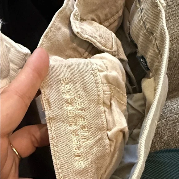 American Eagle Outfitters Beige Wide-Leg Pants - Picture 4 of 4